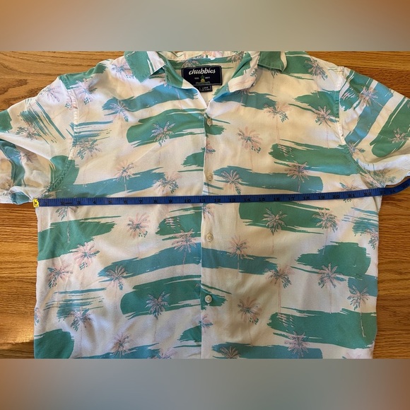 Chubbies Shirt Men's Sz Large Tropical Palm Short Sleeve Casual Lightweight - Picture 11 of 12